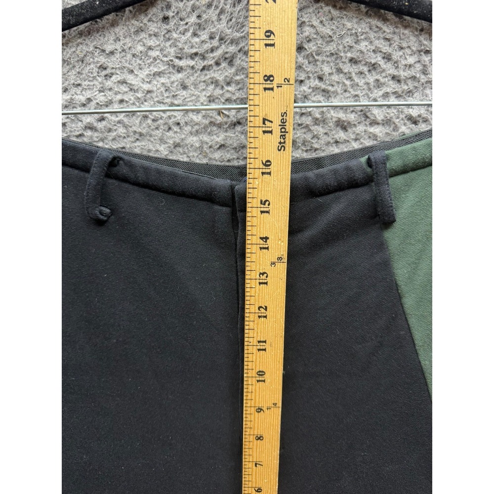 Roucha High Rise Feke Fleece Drawstring Cropped Pant Black Green Womens Size AA - Picture 11 of 15